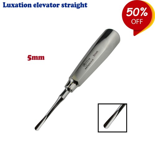 PACK OF 2 Luxation Root Elevators Straight 2mm - 5mm Tooth Loosening Instruments - Picture 5 of 5