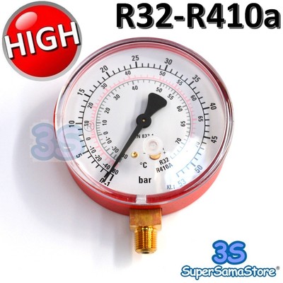 3s High Pressure Gauge Scale Refrigerant Gas R32 R410a Air Conditioning New Ebay 3s High Pressure Gauge Scale Refrigerant Gas R32 R410a Air Conditioning New Ebay