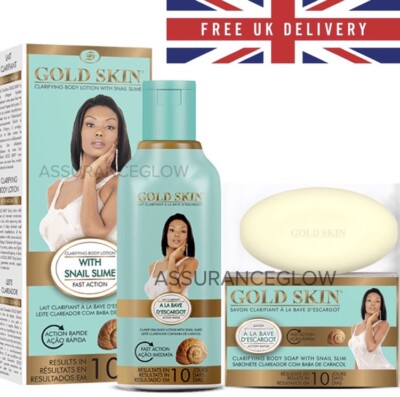 GOLD SKIN Clarifying Body Lotion + Soap Snail Slime (ORIGINAL)