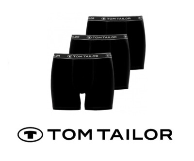 Tom Tailor - Long Pants - Stretch Cotton - 3er Pack - schwarz - Größe L / 6