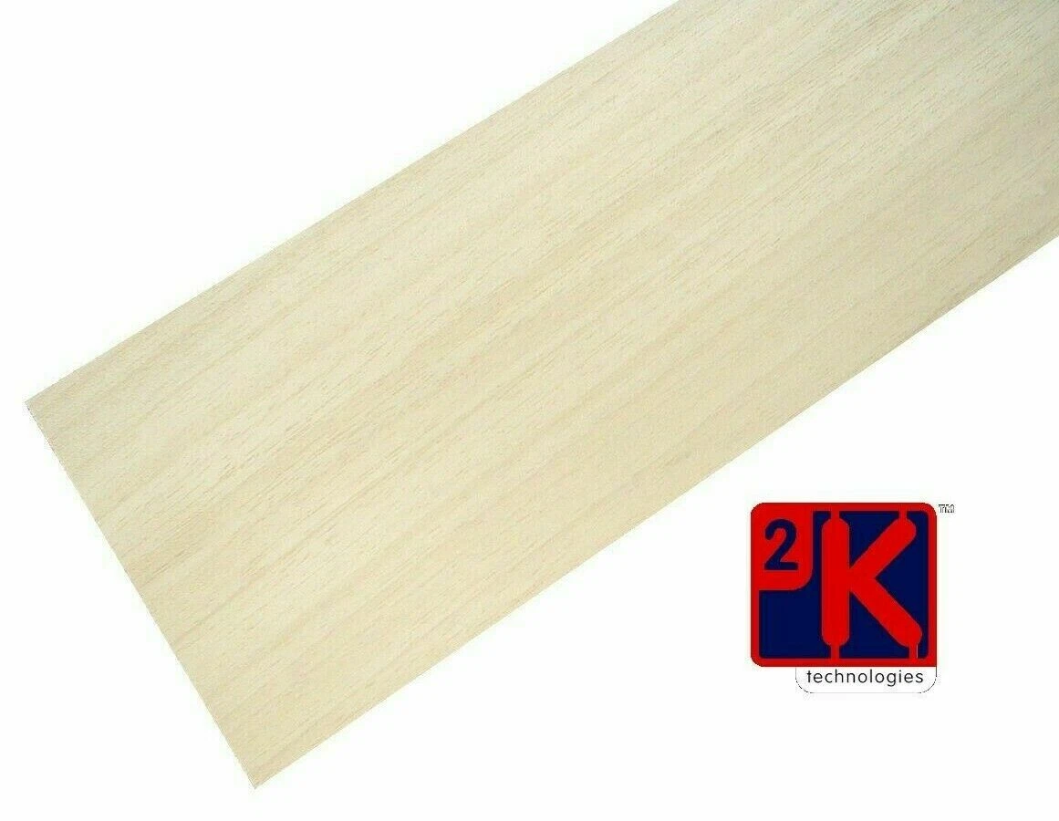 Balsa Wood Sheet - 10 x 1/8 (3.18mm) Thick x 3 (76mm) Wide x 36 (914mm)  Long