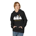 Halloween Ghosts Fleece Hoodie, Happy Halloween Cozy Sweatshirt, Cute Ghosts