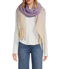 New Ava Anna Scarf Ombre Purple Blanket Wrap