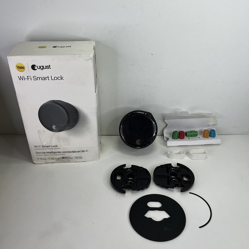 August ASL-05 Matte Black WiFi Bluetooth App Control Smart Door Lock Yale Keypad - Picture 2 of 7