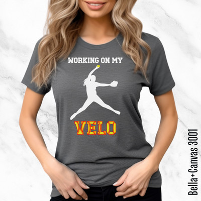 Softball Shirt, Working on my VELO, Adult & Youth Sizes