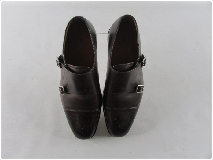 Robert Talbott Brown Buckle-Fastened Leather Dres… - image 5