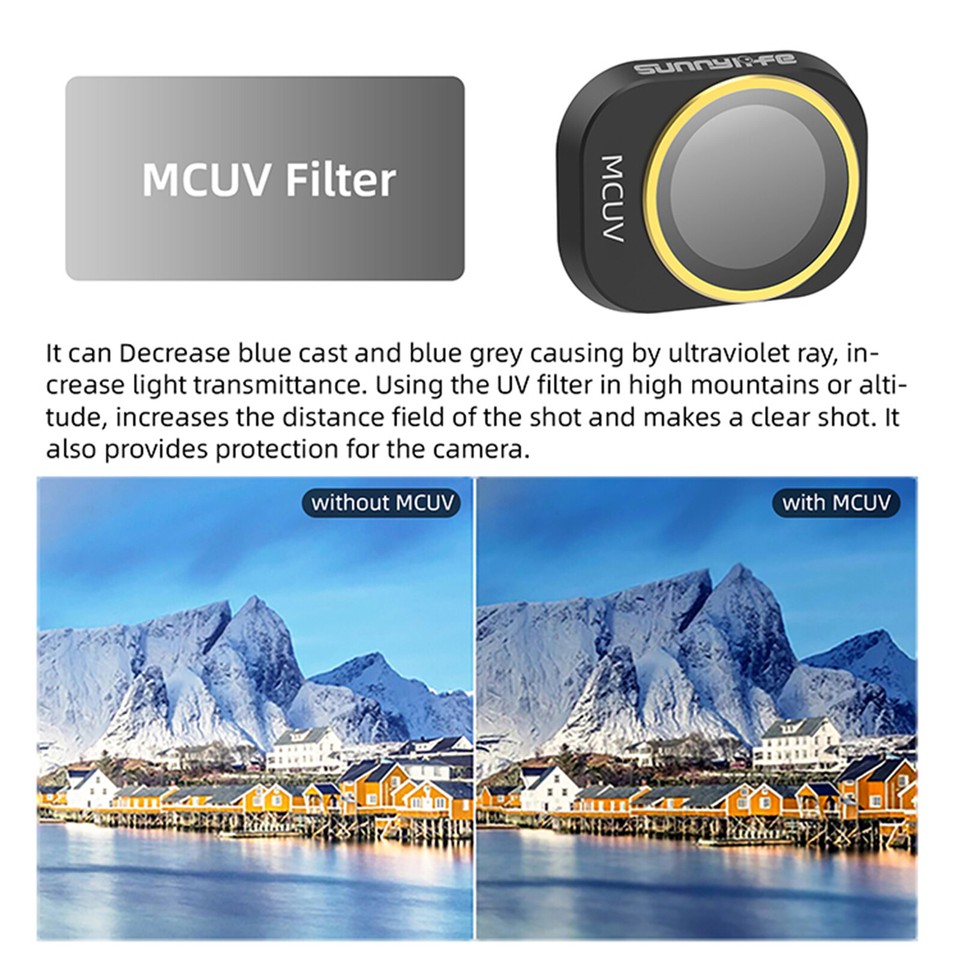 For DJI MINI 4 Pro Light Reducing Filter Polarizing Filter Adjustable ...