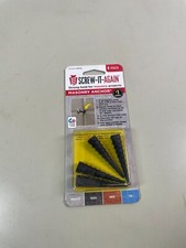 Screw It Again 4 Pack Masonry Anchors for Concrete, Block, Brick, Tile