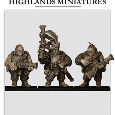 Sunland Ogres with Blunderbuss - Highlands Miniatures 28mm