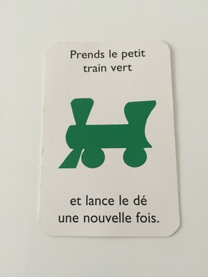 MONOPOLY JUNIOR AUF DEM KREISMARKT KARTE NIMM DEN KLEINEN GRÜNEN ZUG