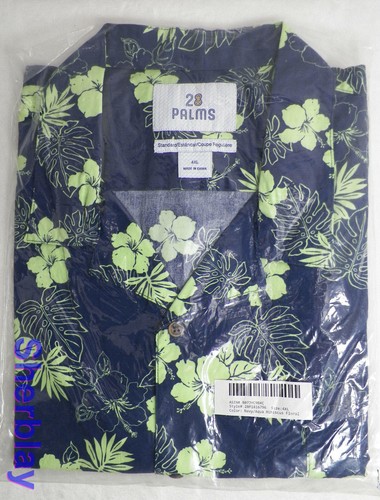 28 Palms Hawaiian Shirt Mens Aloha Cotton Buttoned - Size & Color Options - 第 5/25 張圖片