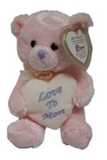 TY Mother's Day Love To Mom Beanie Baby Pink Bear 2007