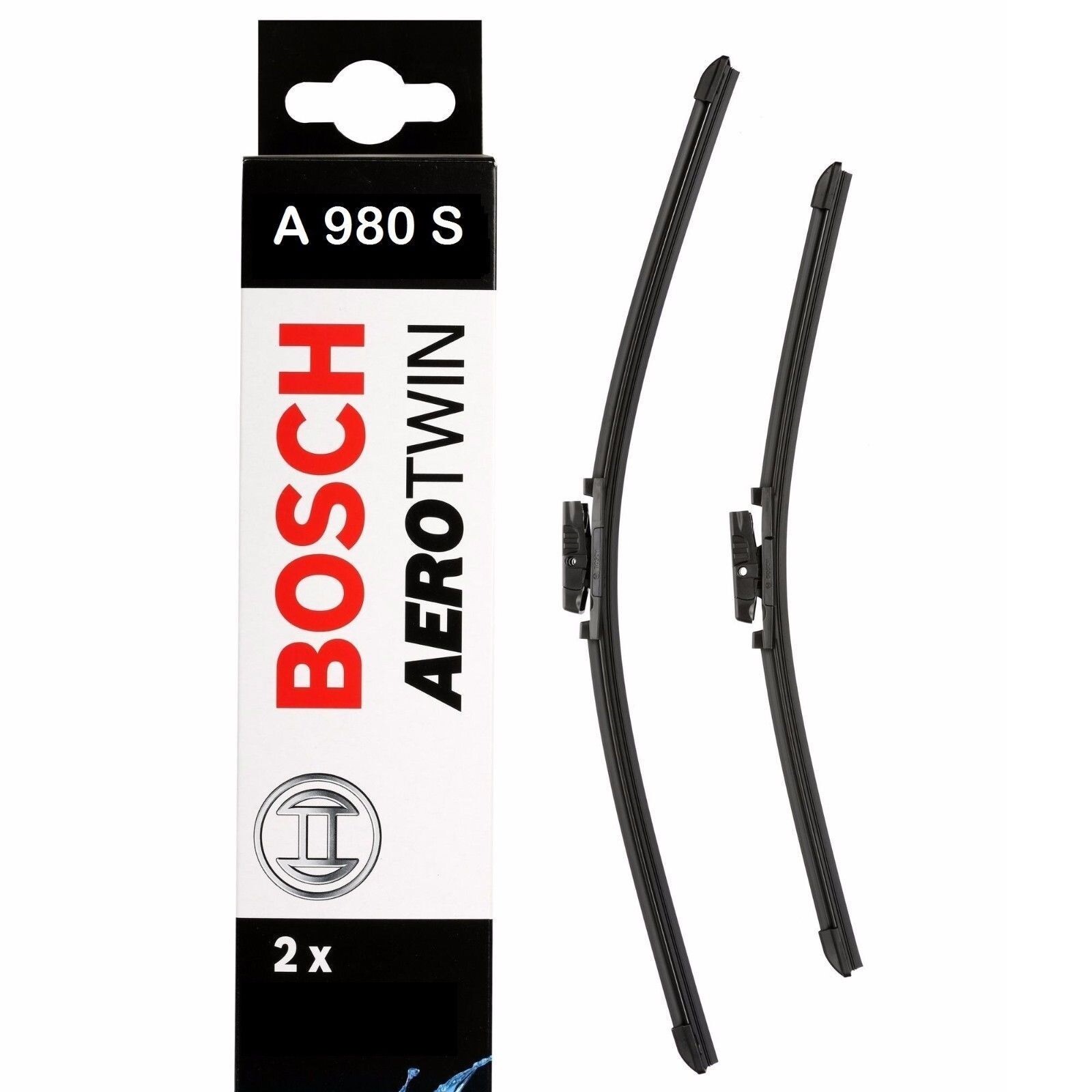 Bosch Front Wiper Blades A980S FOR BMW X5 / VW Passat / Golf / Scirocco