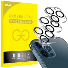 3 Pack Protector Pantalla Vidrio Templado para Lente de Camara iPhone 12 Pro 6.1