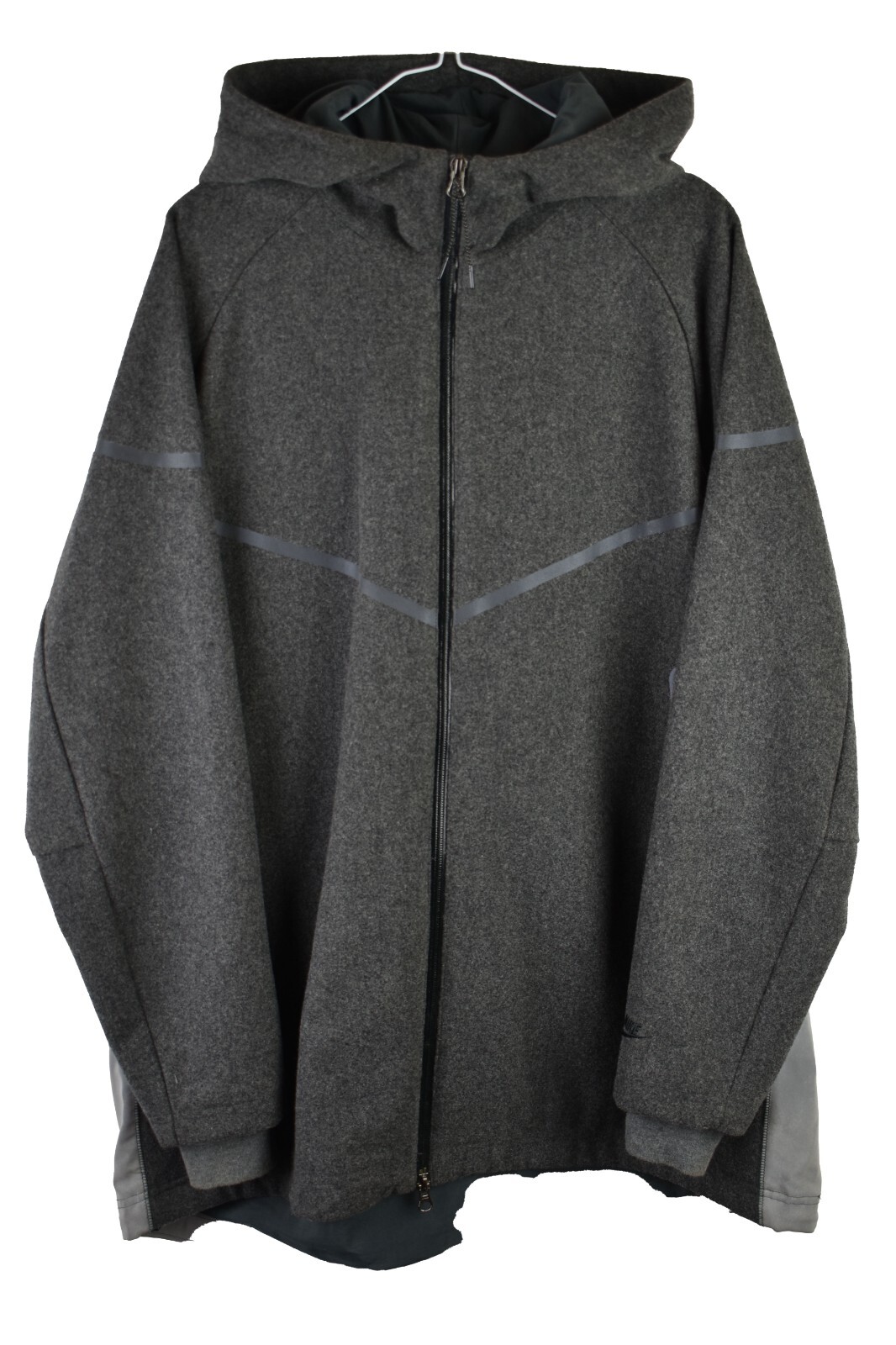 SACAI X NIKE Giacca a vento NIKE grigia taglia XL donna Windrunner riflettente flash tech