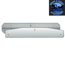 24" stainless steel mudflap weights pair weight w/backing plate universal 10424