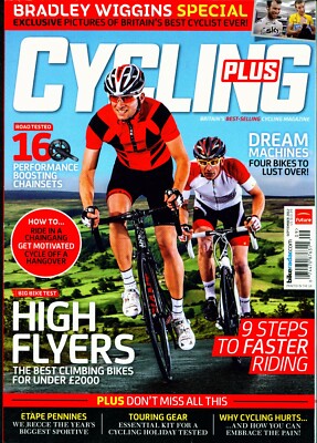 Cycling Plus Magazine UK Sept 2012 - $11 Retail Bradley Wiggins,  Etape Pennines