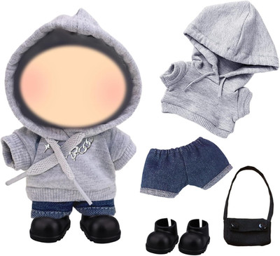17 cm Doll Clothes Puppen, Grau Sport Puppe Kleidung Zubehör Set mit Sport Hoodi