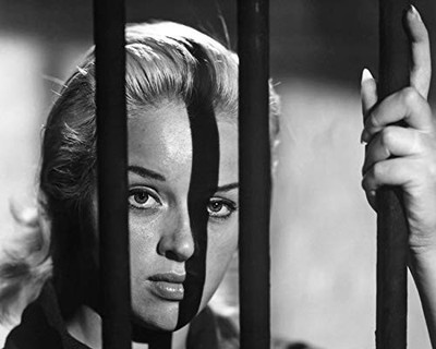 Diana Dors in Yield to the Night behind prison bars 11x14 Photo
