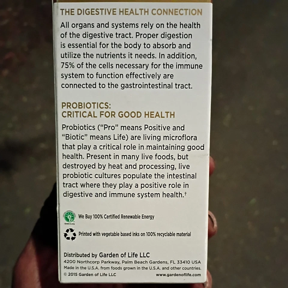 Garden of Life Primal Defense Fórmula Ultra Probiótica Cápsulas Vegetarianas -... Foto 3 de 4