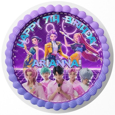 Kpop Stars Girls Edible Cake Topper Party Decoration Hunter Edible Image