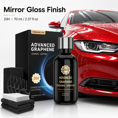 20H Graphene Ceramic Coating Car Paint Sealant Hydrophobic Gloss 70ml Kit