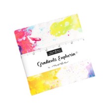MODA Charm Pack- Gradients Euphoria- Contains 42  pieces measuring 5" squares