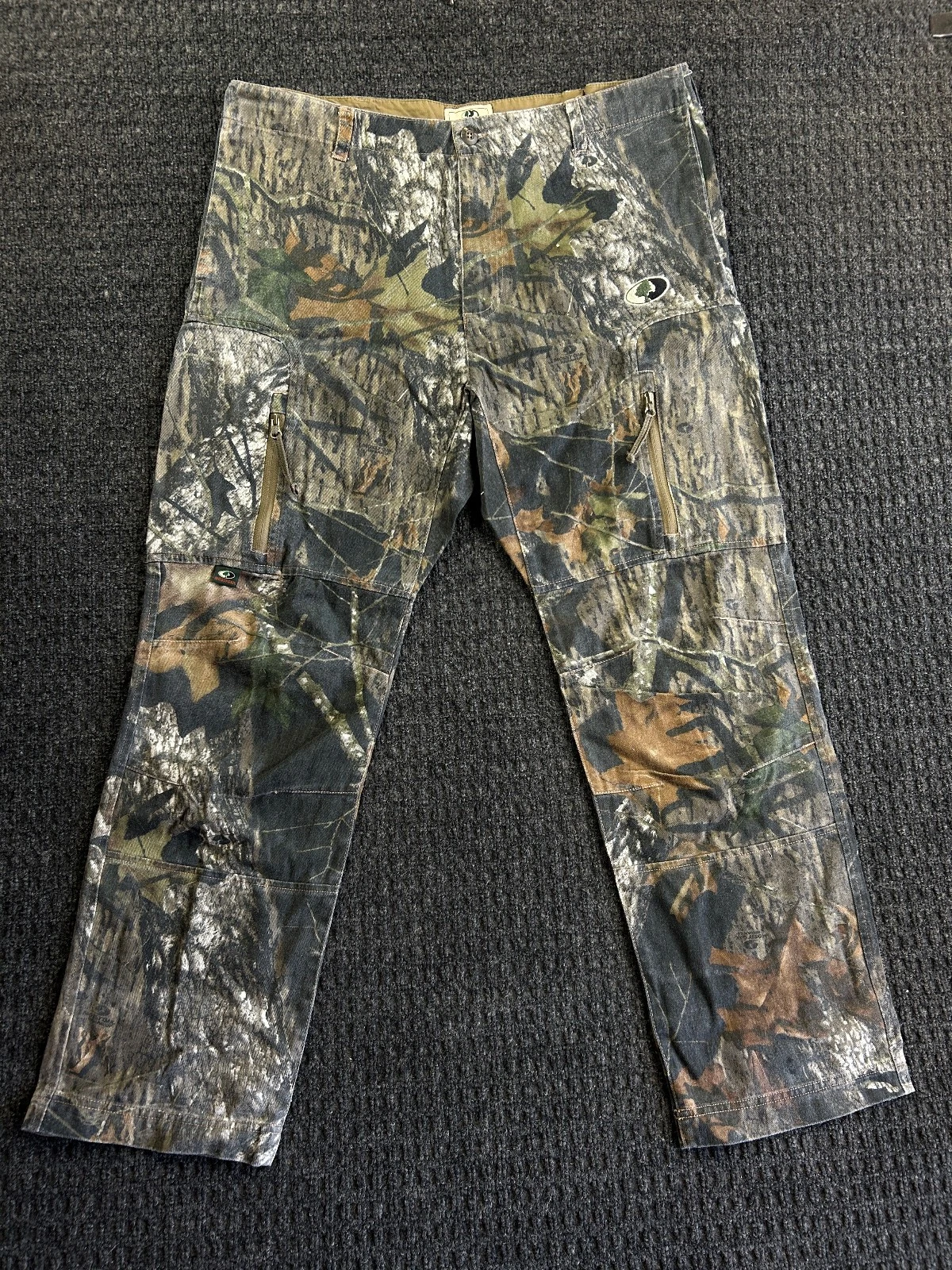 Vintage Mossy Oak Camo Scent Stop Pro Cargo Pants L 38 x 30 Break Up Hunting