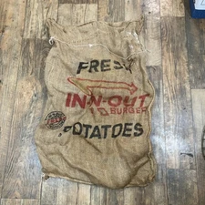 In N Out Burger Vintage Potato Sack Bag #1