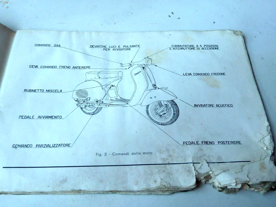 VESPA GS piaggio  – Manuale uso e manutenzione ORIGINALE!! - Immagine 4 di 4