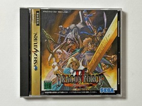 Sega Saturn Dragon Force 2 With Obi Postcard Ss