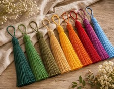 Decorative key tassels, key tassels, vintage style tassels, antique style tassel