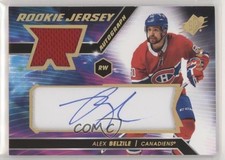 2020-21 SPx Rookie Jersey Gold Spectrum 43/49 Alex Belzile #AB Auto 02hk