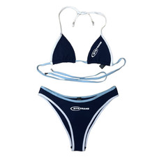 Urban Outfitters Bikini Set Women's Size XS-S UK 6-8 iETS FRANS Retro Navy Blue.