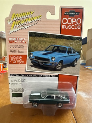 #ad Johnny Lightning 1971 Copo Yenko Chevy Vega Stinger 1 64 Hornet Green 1of 2500 $16.00