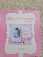 Cherished Blessings By Angel Star Baby Girl Picture Frame, Holds 4x6