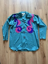 Vintage Cervelle Women’s Shirt Top 80’s Made In USA Size M Shoulder Pads