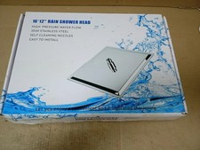 Extra Large Rain Shower Head High Flow Stainless Steel Rectangle Rainfall