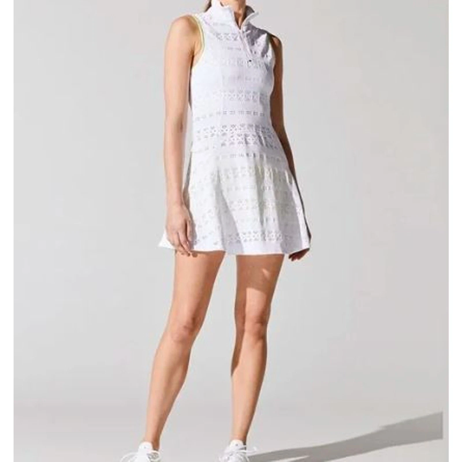 VETEMENTS Abito da tennis Veronica Beard L'Etoile Sport Performance in pizzo con blu navy XS NUOVO CON ETICHETTE 275