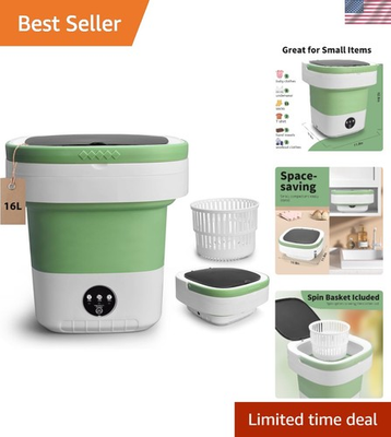#ad #ad Eco Friendly 16L Portable Washer – Foldable Design for Easy Storage amp; Travel $74.99