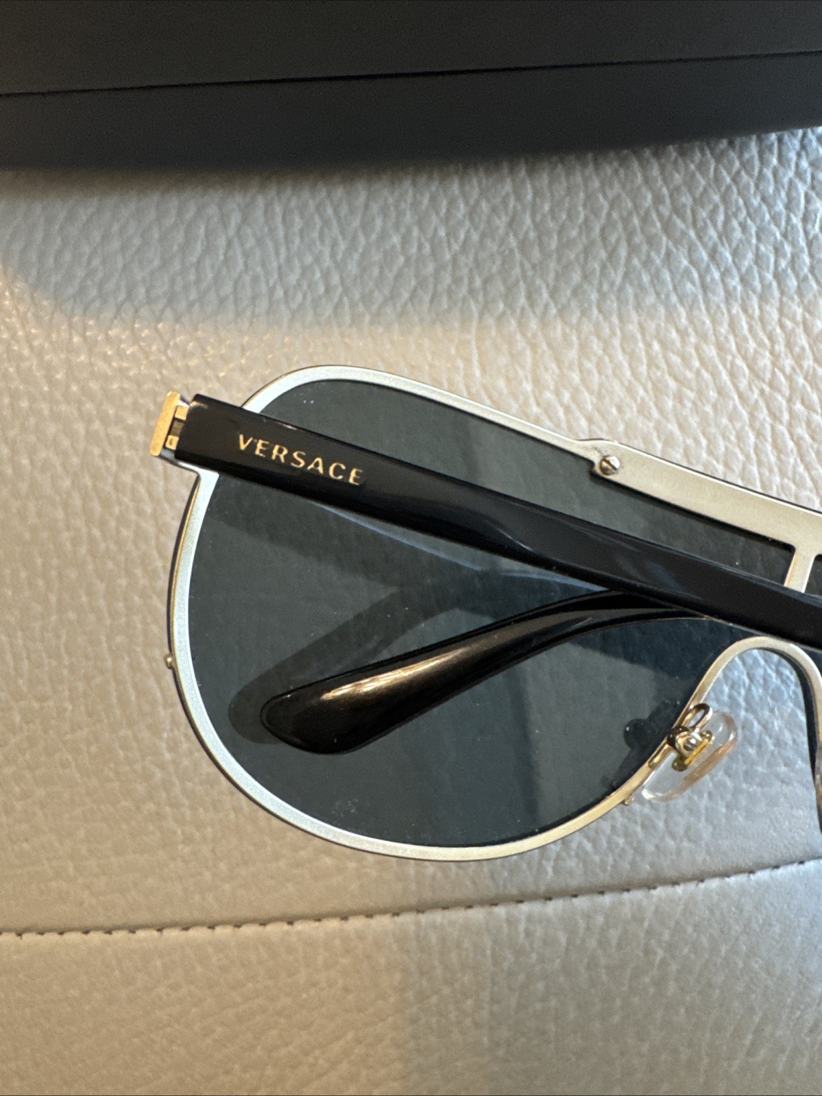 Authentic Versace Pilot Shape Sunglasses (read) - image 7