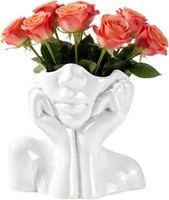 Kopf Gesicht Vase Blumenvase Keramik Vasen Weihnachten Moderne KreativitäT