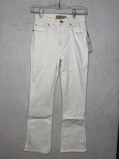 7 For All Mankind Jeans Womens 23 White Daisy Ankle Boot Luxe Vintage NEW$228
