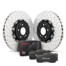 Brembo OE Front Disc Brake Kit - High Carbon Performance with Prime Pads