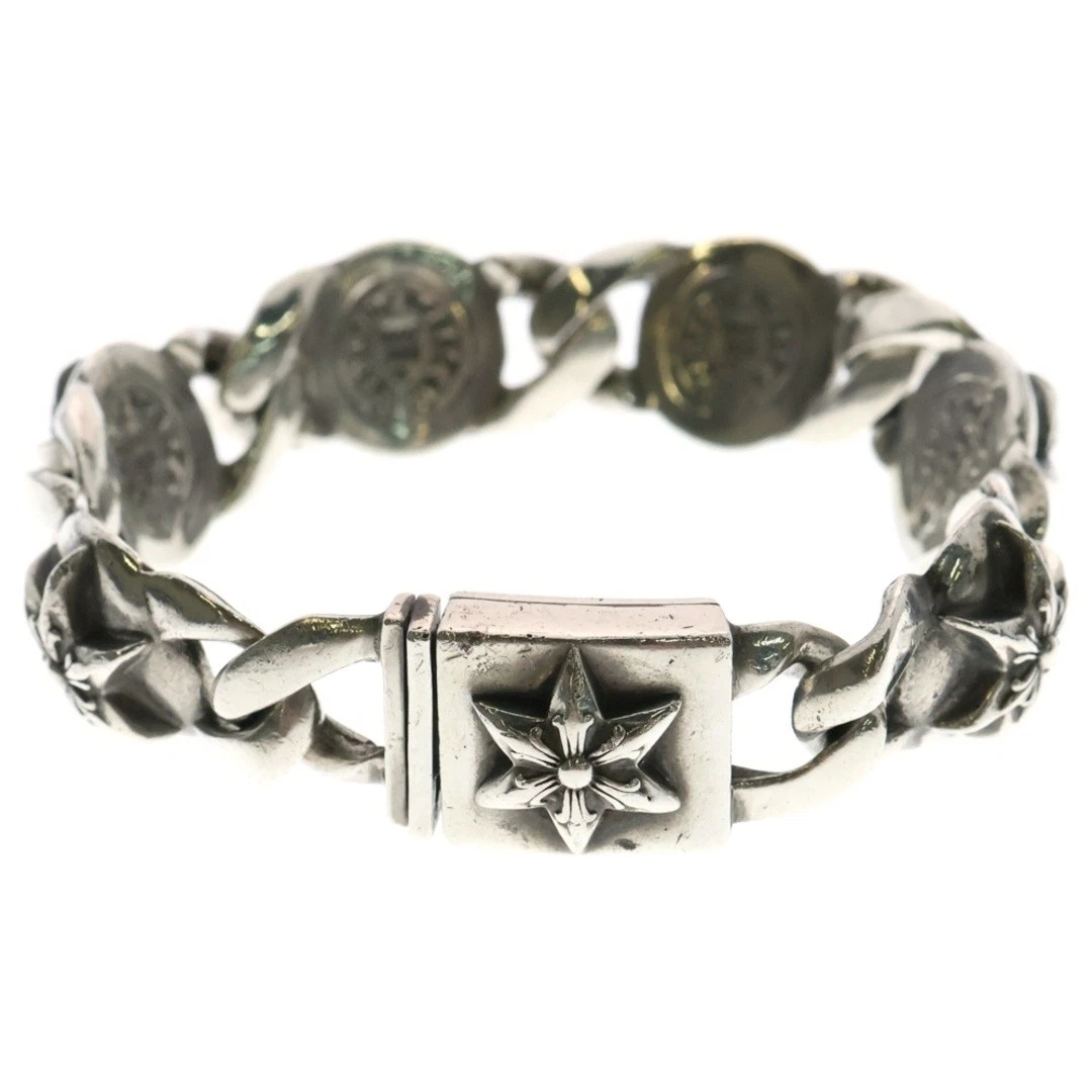 CHROME HEARTS Bracciale CROMO CUORI STAR LINK ID argento usato94fdc48d25cfcc02a5aae85cb57