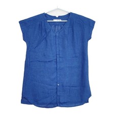 Womens PLEATS PLEASE PLEATS PLEASE ISSEY MIYAKE Linen Tunic Short Sleeve Blouse