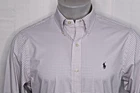 POLO RALPH LAUREN CLASSIC FIT PERFORMANCE Medium Men's Shirt Lavender Plaid
