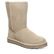 Womens Bearpaw Sheepskin Lined Elle Short Boots Mushroom