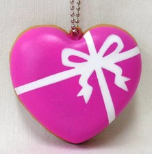 Squishy food-related/keychain Ribbon Heart Icing Cookie "Tokyo Bakery Petit"