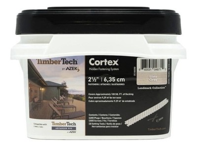 TimberTech Azek Decking Hidden Fastening System Slate Gray 100SQ Feet 2 1/2 350